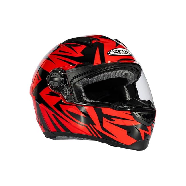 ZEUS ZS-811A AL-34 Motosiklet Kaskı Kapalı Kask Red Black S